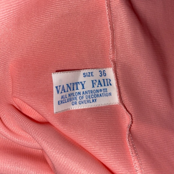Vintage VANITY FAIR Coral Peach Pajama Set Size Small? Pajamas - Picture 7 of 13